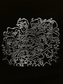 Акриловий світильник-нічник Зірки Сейлор Мун білий tty-n000895