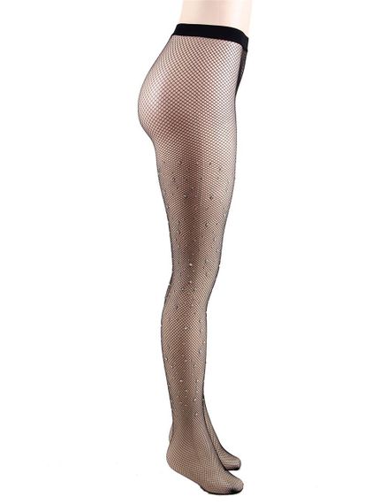 Колготки у сіточку зі стразами Star Night Diamonds Fence Stocking, чорний | Зображення 5