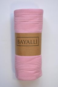 Вафельне простирадло-покривало Bayalli 200×230 см.  Pembe