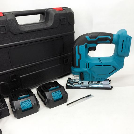 Аккумуляторный бесщеточный лобзик 24V с 2 АКБ в пластиковом кейсе с регулировкой скорости и угла наклона TG-79 | Зображення 9