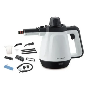 Пароочиститель ручной Sokany 1200 Вт с насадками, отпариватель для кухни, мебели и ванной, паровая чистка