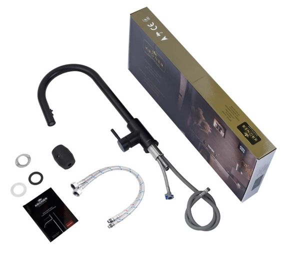 Змішувач для кухні з висувним виливом Kroner KRP Edelstahl Klassisch - SCH03915 (CV032282) | Зображення 2