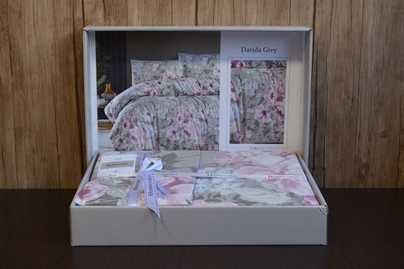 Постільна білизна First Choice Homesko Ranforce сімейний 160 х 220 см  Davida Grey | Зображення 1