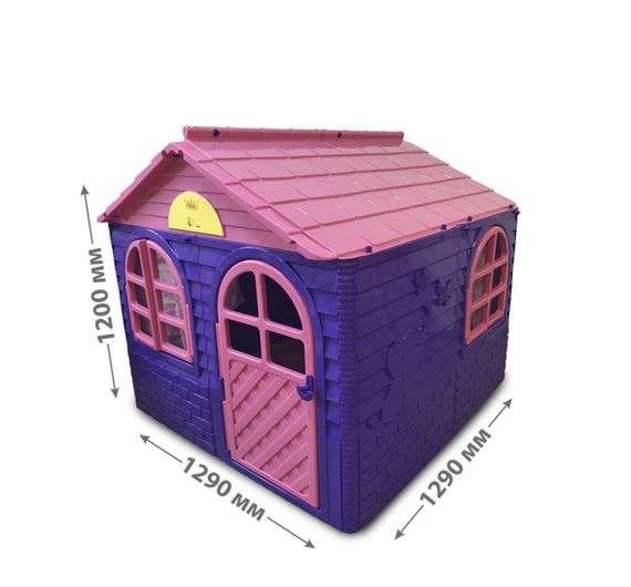 ДОМИК ДЕТСКИЙ СО ШТОРКАМИ.TM DOLONI TOYS 02550-1. ФИОЛЕТОВЫЙ (1290X1290) В КОРОБКЕ