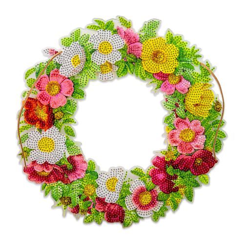 Алмазная мозаика "Веночек роз"