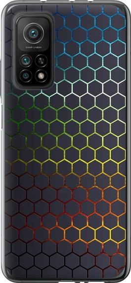 Чехол на Xiaomi Mi 10T Переливающиеся соты "498u-2096-17620"
