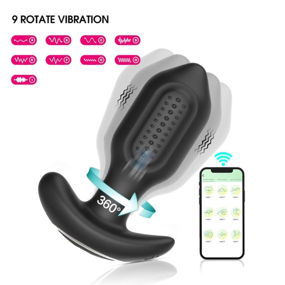 Анальная пробка с вибро Bliss APP - Vibrating Anal Plug sexstyle | Зображення 6