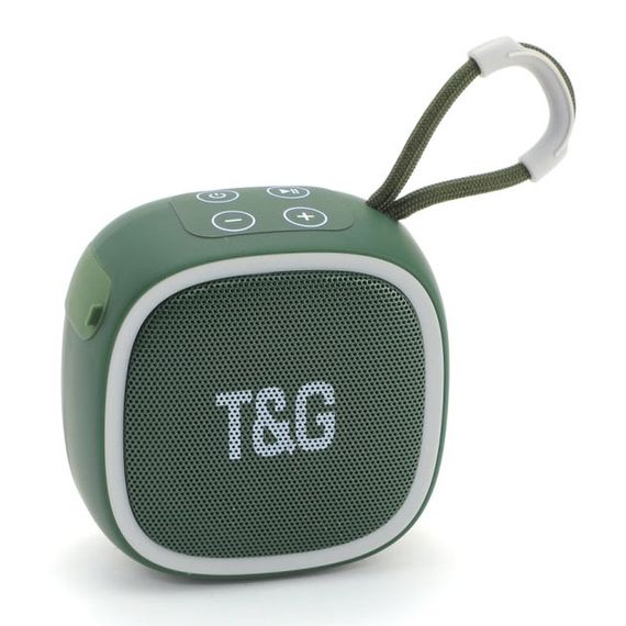 Портативная Bluetooth-колонка TG659 с ремешком. Цвет: зеленый