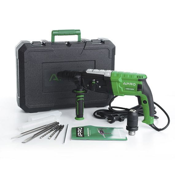 Перфоратор прямий APRO 3,5 Дж, 1050 В, SDS+, 1050H DFR, кейс 8962291