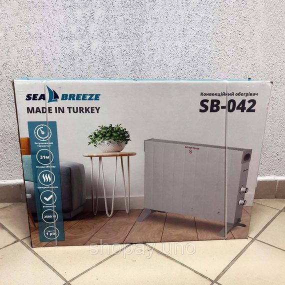Отопительный конвектор SeaBreeze, Компактный обогреватель конвектор, Лучший конвекторный обогреватель VO-48 | Зображення 7