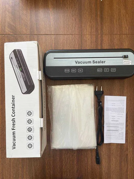 Вакууматор HZ-001 100W Сенсорний вакуумний пакувальник продуктів | Зображення 3