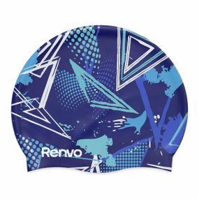 Взрослая шапочка для плавания Renvo Kerio Triangles Синий Уни OSFM (2SC150-0403)