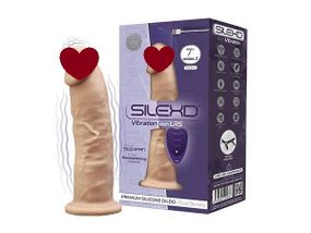 Фалоімітатор з вібрацією SilexD Henry Vibro Flesh (MODEL 2 size 7in) + LRS, діаметр 4,4 см Sex Aura
