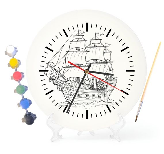 Детский набор для творчества часы раскраска Крутой внедорожник 30 см (Г0199)