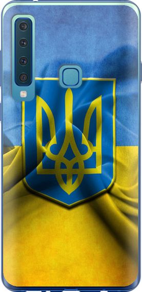 Чехол на Samsung Galaxy A9 (2018) Флаг и герб Украины 1 "375u-1503-17620"