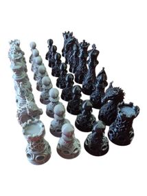 Шахи чорно сірі 3D друк (214157)