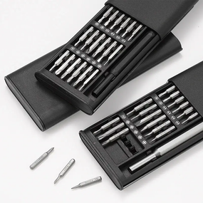 Набор отверток 25 в 1 Биты Torx Hex Precision DIY разборный мини-чехол, Черный