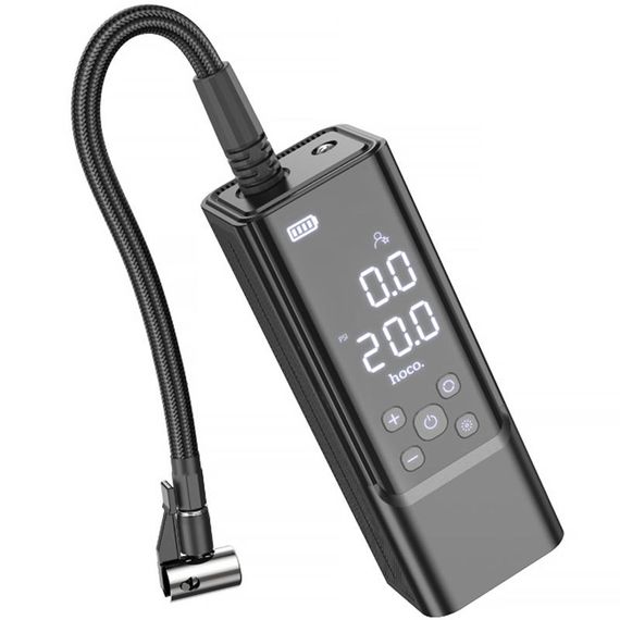 Автомобільний насос Hoco ZP7 Maddy smart (5000 mAh) Black | Зображення 2