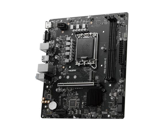 Материнcкая плата MSI PRO H610M-E s1700 H610 2xDDR5 M.2 HDMI D-Sub mATX 911-7D48-070 | Зображення 3