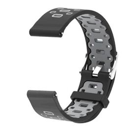 Спортивний ремінець Primo Perfor Classic для Garmin Vivoactive 3/ Vivomove HR / Forerunner 245/645 - Black&Grey