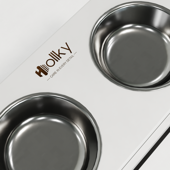Миски на подставке для больших собак Hollky Base XL40 (2 × 1,8 л) BXL40-522640-BLWH | Зображення 14