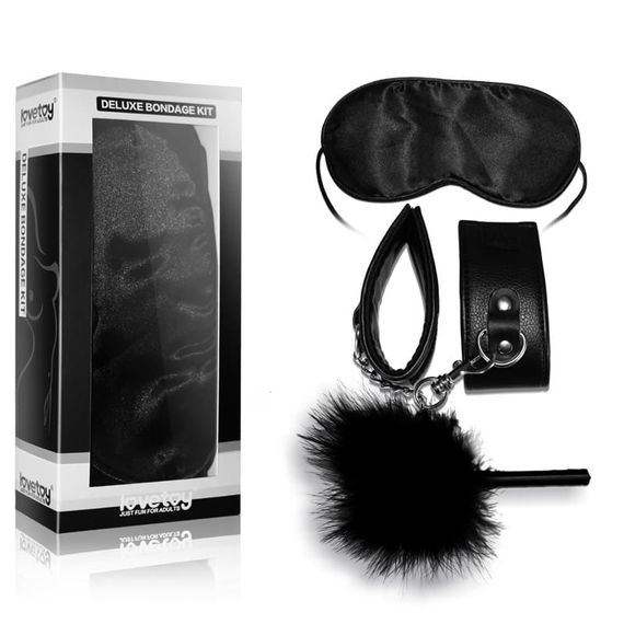 Набор БДСМ LoveToy Deluxe Bondage Kit Черный