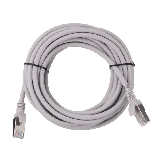 Патч-корд 2E  САТ 5e, FTP, 5м, 26AWG, RJ45, 7/0.16, Cu, LSZH, сірий (2E-PC5ECU-FTP5LSZH-GRY)