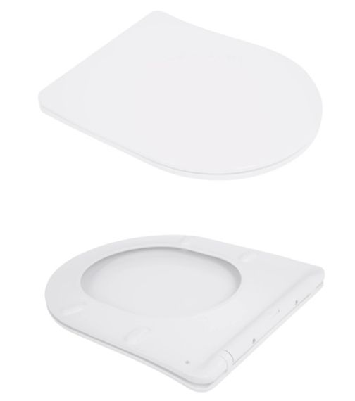 Унітаз підвісний Qtap Jay Ultra Quiet White, з сидінням Slim Duroplast/ Soft-close/ Release QT07335175W | Зображення 3