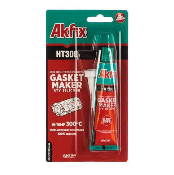 Силікон термостійкий 50мл червоний Akfix RTV HT300