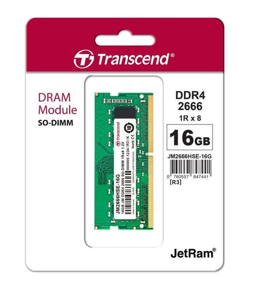 Пам&#039;ять ноутбука Transcend DDR4 16GB 2666 JM2666HSE-16G | Зображення 1