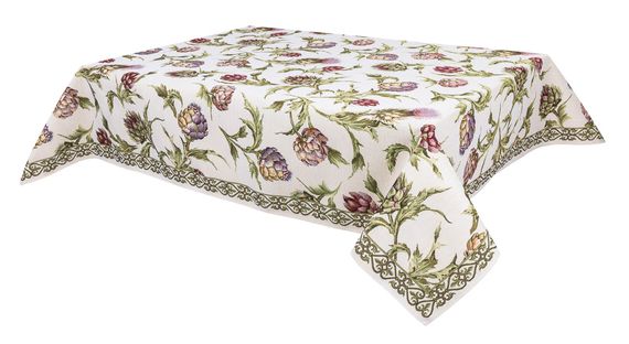 Скатертина гобеленова ARTICHOKE Limaso, 137x220, Прямокутна, Квітковий, Без люрексу, 60% поліестер, 24% бавовна, 16% акрил, Гобелен