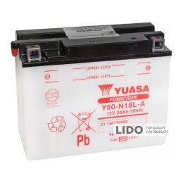 Аккумулятор МОТО Yuasa 12V 21,1Ah YuMicron Battery Y50-N18L-A (сухозаряжений)