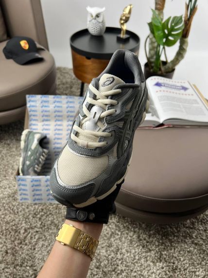 Мужские кроссовки  ASICS Gel-NYC Beige Grey Green весна / осень A3487 | Зображення 5