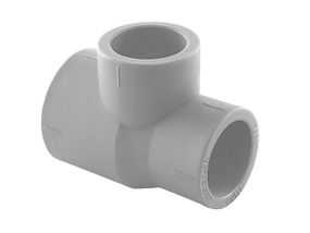 Трійник редукційний PPR Ø40x32x32 сірий колір ASCO® 10/100шт
