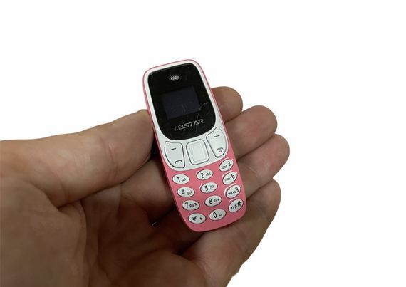 Міні мобільний маленький телефон L8 Star BM10 (2Sim) рожевий | Зображення 4