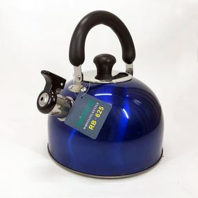 Чайник із свистком Rainberg RB-625 | Металеві чайники | Кухонний металевий чайник із VR-676 нержавіючої сталі