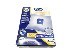 Набір мішків 4 шт. для пилососа Bosch, Siemens BS237-MW + фільтр