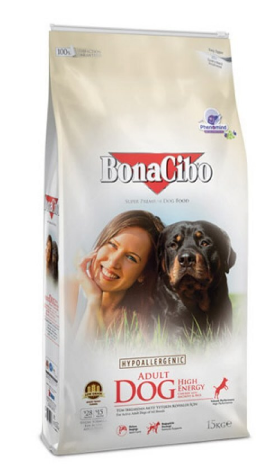Сухий корм для активних собак BonaCibo Adult Dog High Energy Chicken&Rice with Anchovy 15 кг з м'ясом курки, а