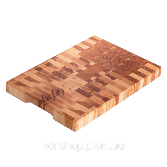 Дошка для нарізання обробна 45×30 см Доміно з ясена Lugi C53W300450Y | Зображення 2