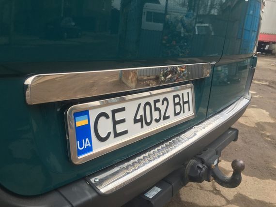 Планка над номером (нерж.) OmsaLine - Італійська нержавійка для Mercedes Sprinter 2006-2018 рр | Зображення 3