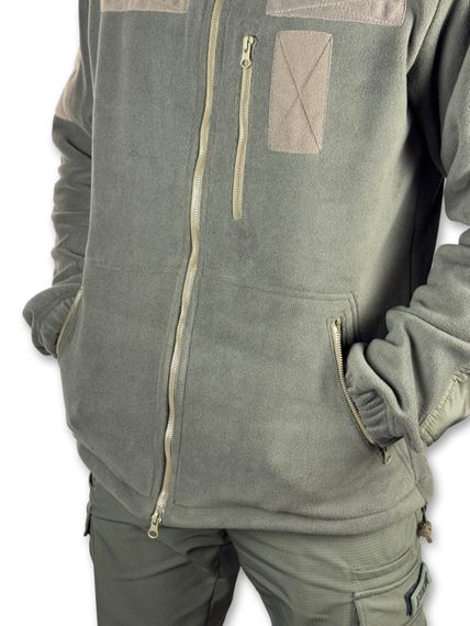 Тактична чоловіча флісова кофта, Колір: Олива Розмір: 54 | Зображення 9