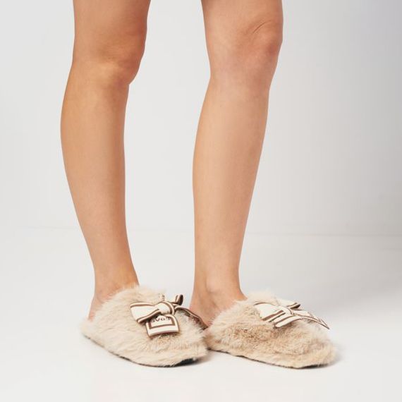 Домашні тапочки жіночі 591148 Бежеві 36-37 38-39 40-41 | Зображення 6