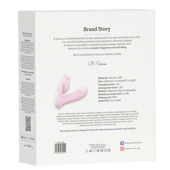Вибромассажер Silicone Vibrator 3 Speeds, 6 Frequencies, Finger Function, Heating + APP Control sexstyle | Зображення 2