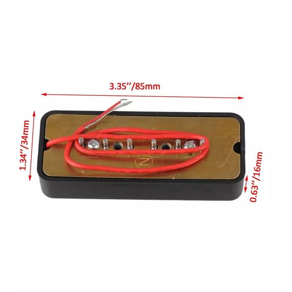 Бриджевый Bridge черный сингл P90 датчик Alnico для электрогитары Fender Gibson Cort Ibanes | Зображення 1