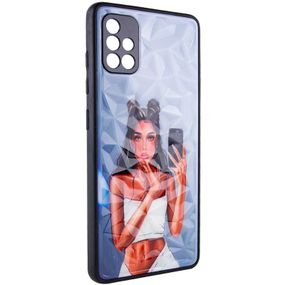 TPU+PC чохол Prisma Ladies для Samsung Galaxy A51 TPU+PC, Black in White
