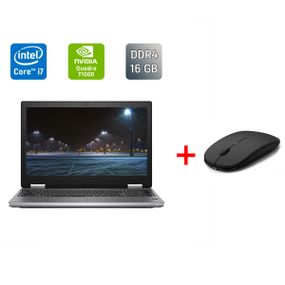 Мобільна робоча станція Dell Precision 7540 / 15.6" (3840x2160) IPS / Intel Core i7-9850H (6 (12) ядер по 2.6 - 4.6 GHz) / 16 GB DDR4 / 512 GB SSD / nVidia Quadro T1000, 4 GB GDDR5, 128-bit / WebCam / TouchID б/в + Подарунок Бездротова миша / USB