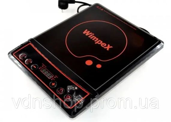 Индукционная плита Wimpex WX-1323 2000W Таймер, многофункциональная