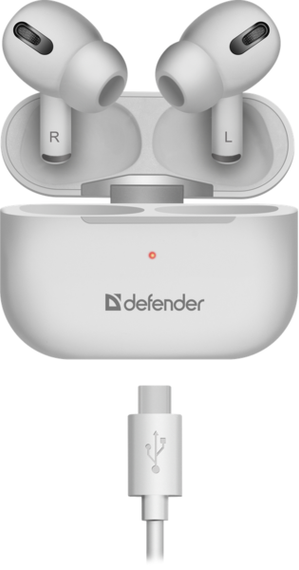 Гарнітура Defender Twins 636 TWS Pro Bluetooth (63636) White | Зображення 4