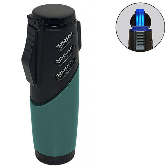 Турбо Запальничка На 3 Сопла "Turbo Lighter Green"
