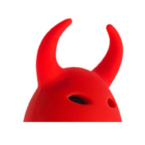 Міні вібратор-куля ,,Диявол,, Adrien Lastic силіконовий, червоний sexstyle | Зображення 2